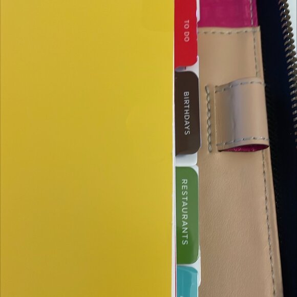 Kate Spade New York 6-Ring Zip Planner Binder – Hot Pink Interior w/Inserts - Picture 14 of 14